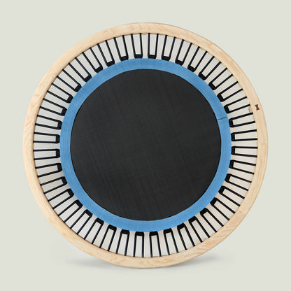 Trampoline Chair 118, Esche, Sprung­matten­rand «Olympic blue»